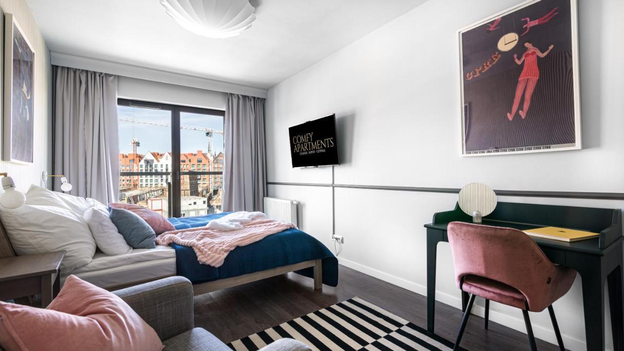 Waterlane W Oknami Na Rzeke - Marina View - Comfy Apartments Gdańsk Buitenkant foto